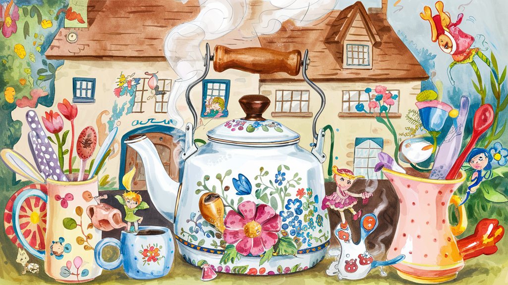 Mackenzie Childs Enamel Tea Kettle